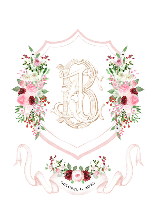 Custom wedding crest - October 1 2022