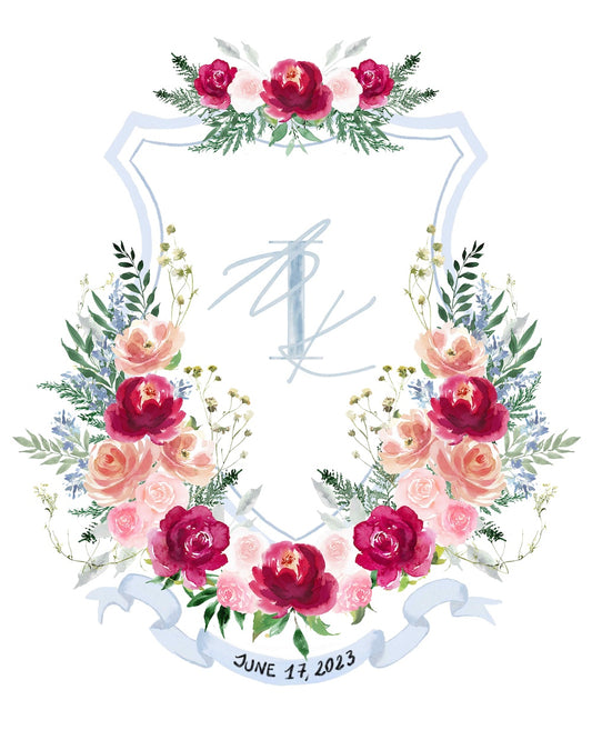 Custom wedding crest