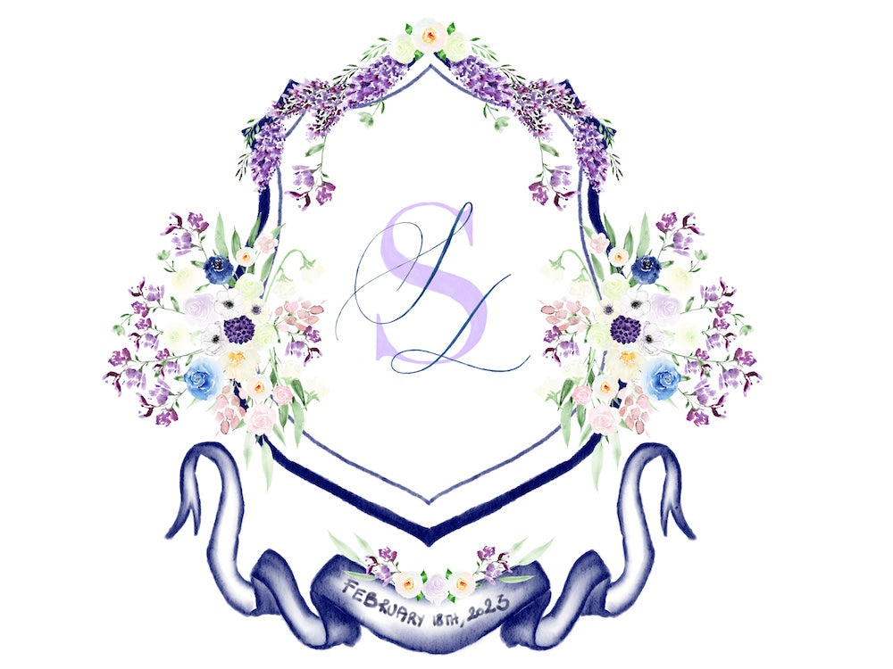 Custom wedding crest