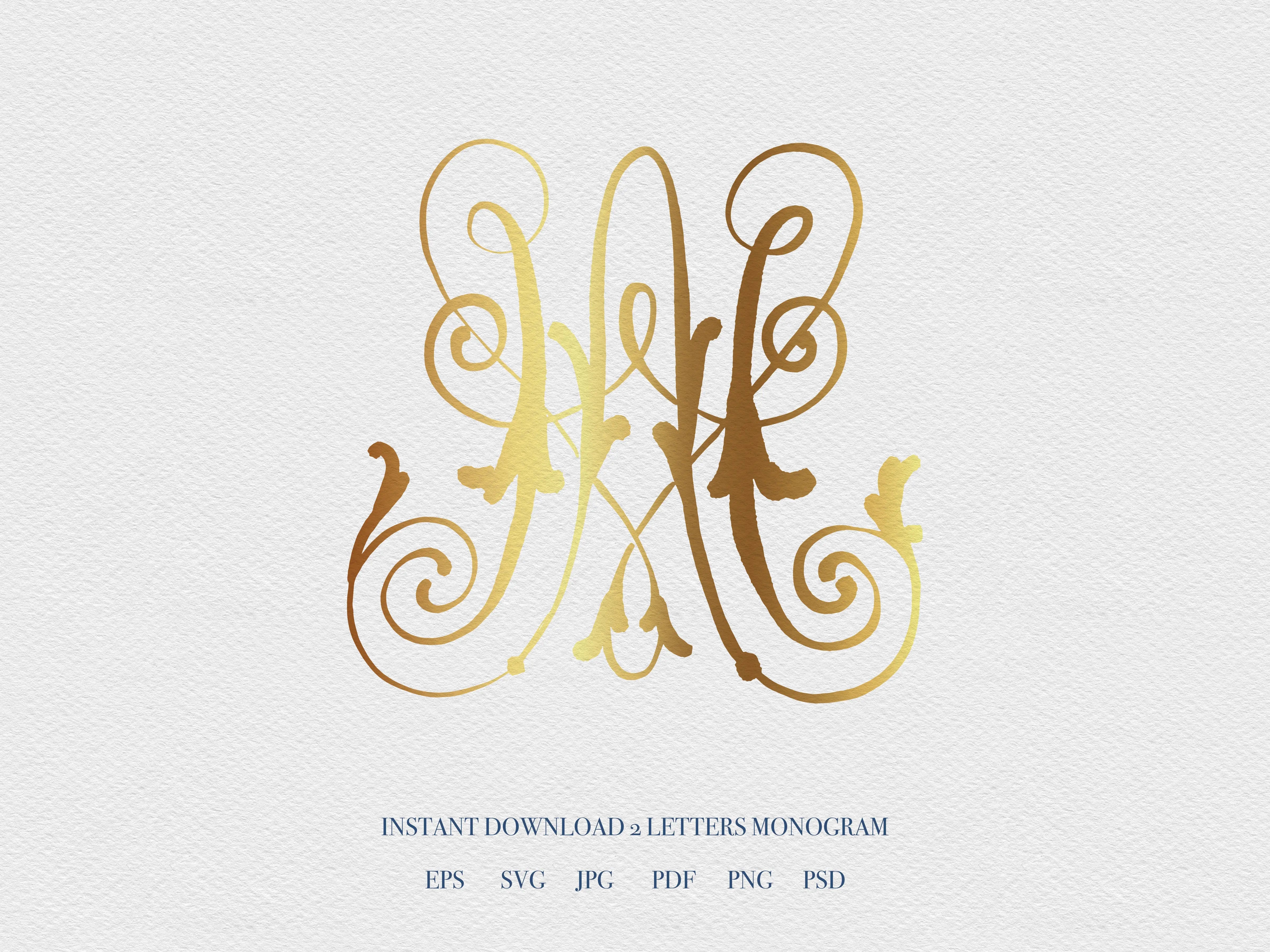 A beautiful Wedding Monogram Logo and Invitations