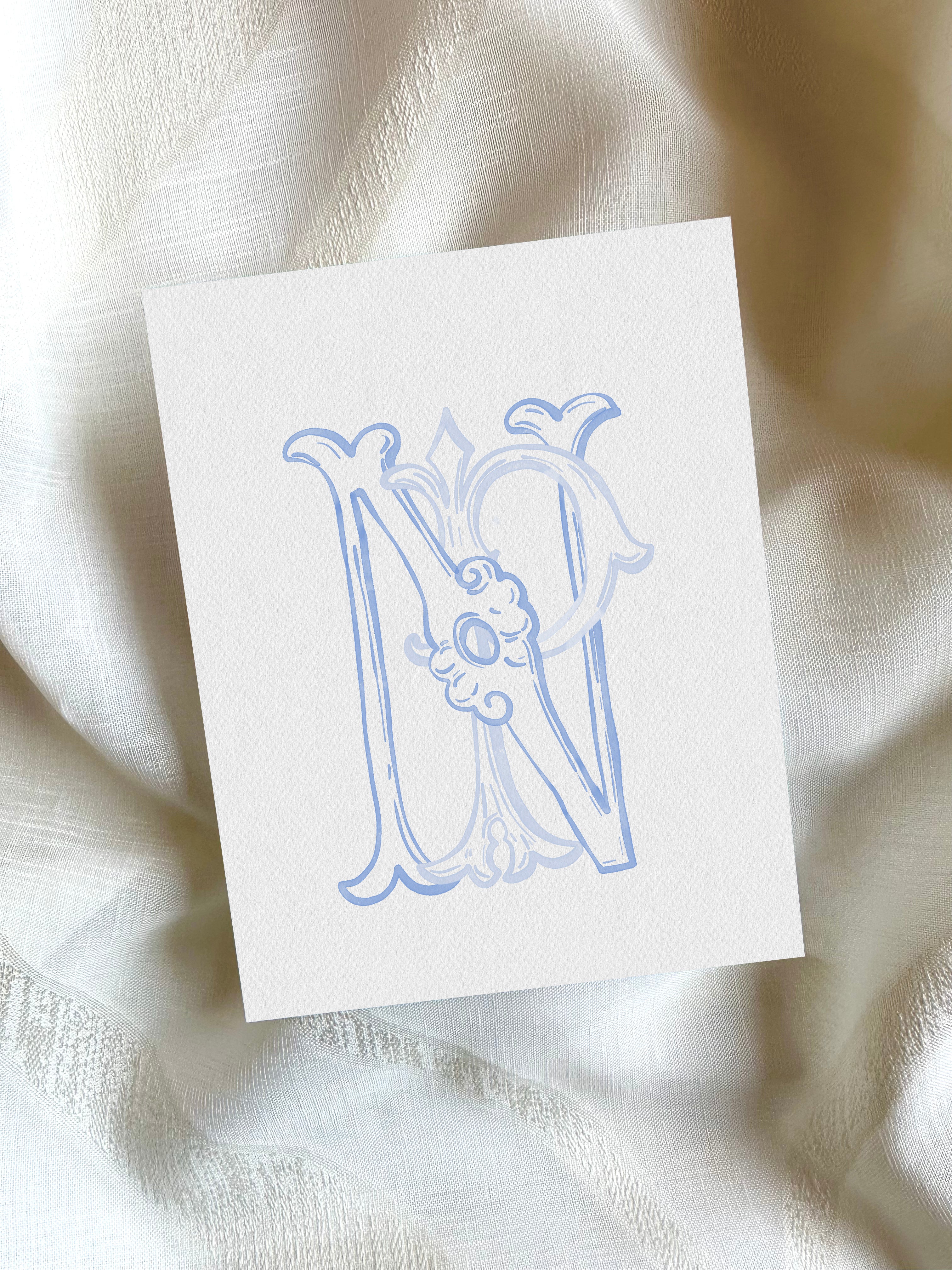 Premium Vector | Pn initial monogram wedding logo