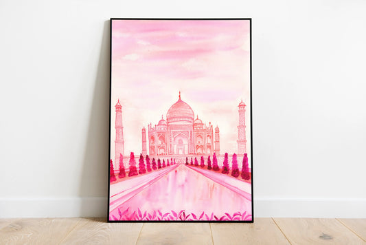 Taj Mahal Print | Architectural Print | Moroccan Print The Wedding Crest Lab