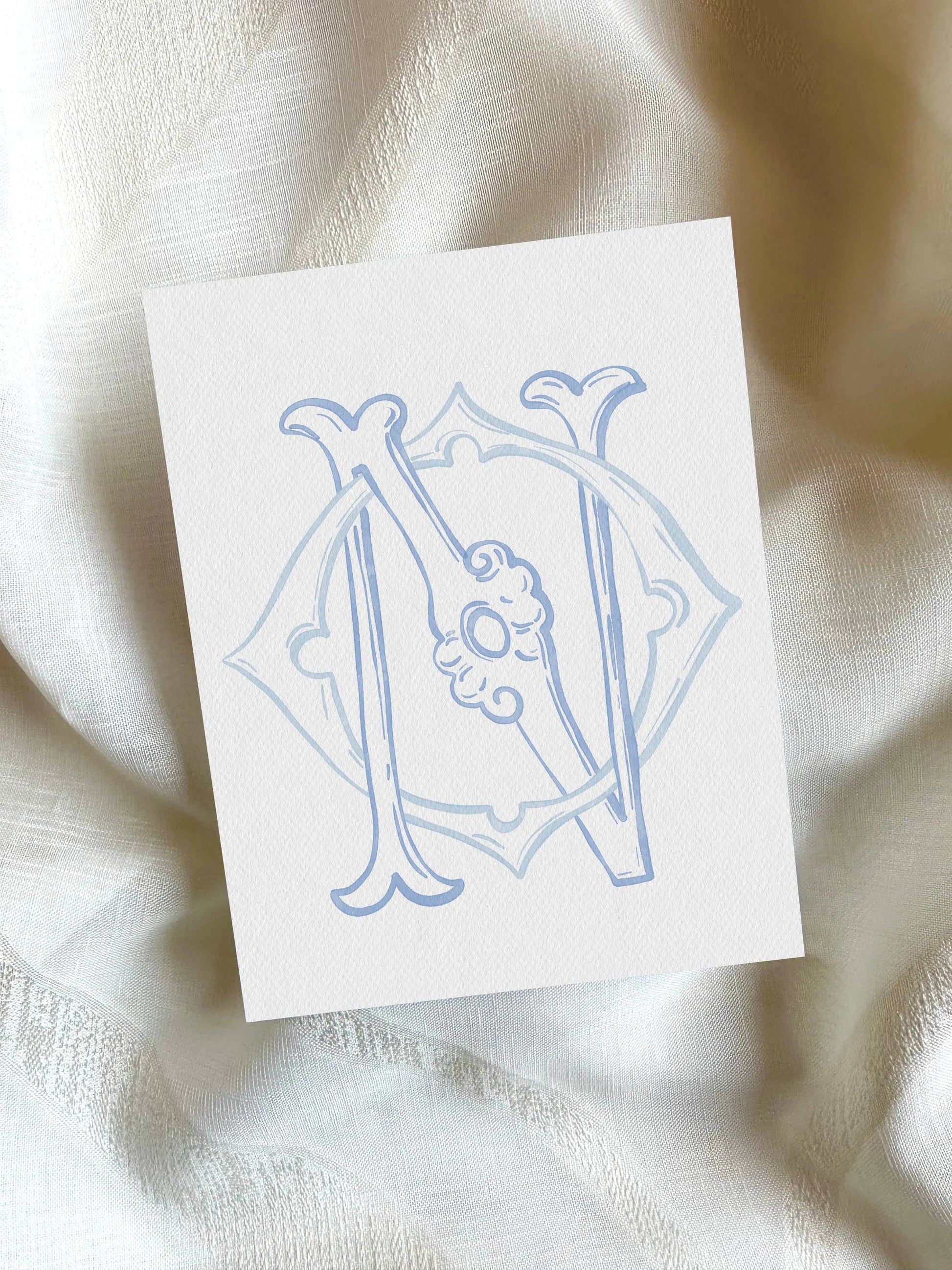 2 Letter Monogram with Letters NO | Digital Download - Wedding Monogram SVG, Personal Logo, Wedding Logo for Wedding Invitations The Wedding Crest Lab