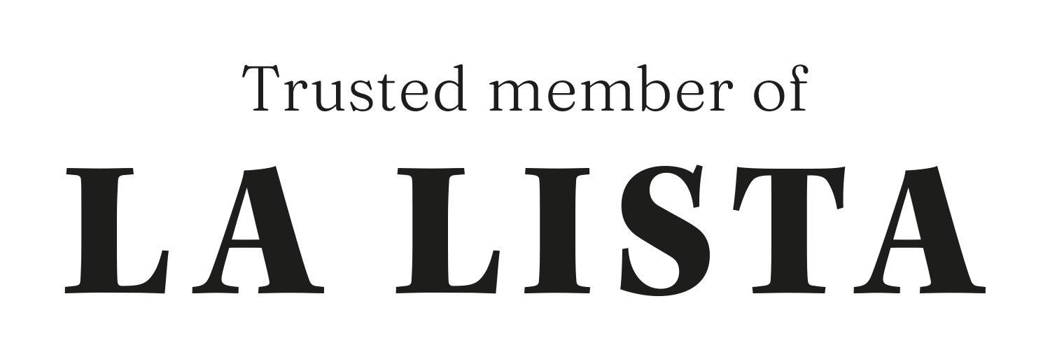 Lalista Logo Words Black Member